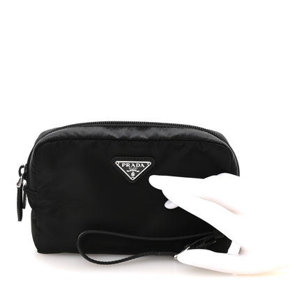 Prada Re-Nylon Saffiano Pouch Wristlet Black 2 of 8