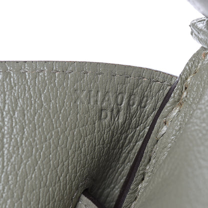 Hermes Taurillon Clemence Birkin 35 Sauge 9 of 28