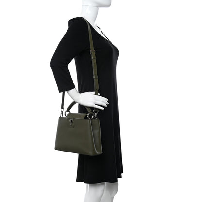 Louis Vuitton Taurillon Capucines BB Khaki 2 of 7