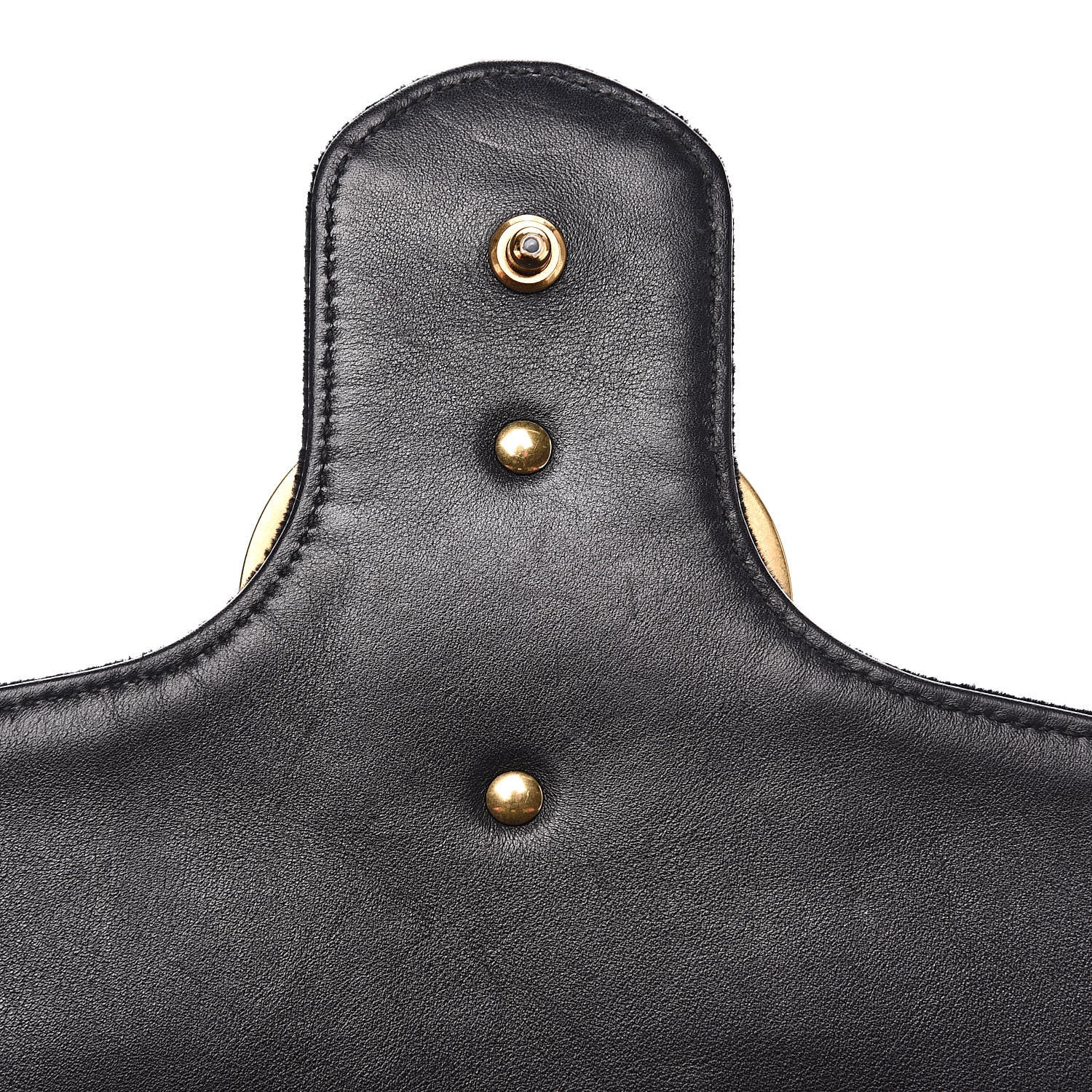 Gucci Velvet Matelasse Loved Embroidered Medium GG Marmont Shoulder Bag Black 13 of 14