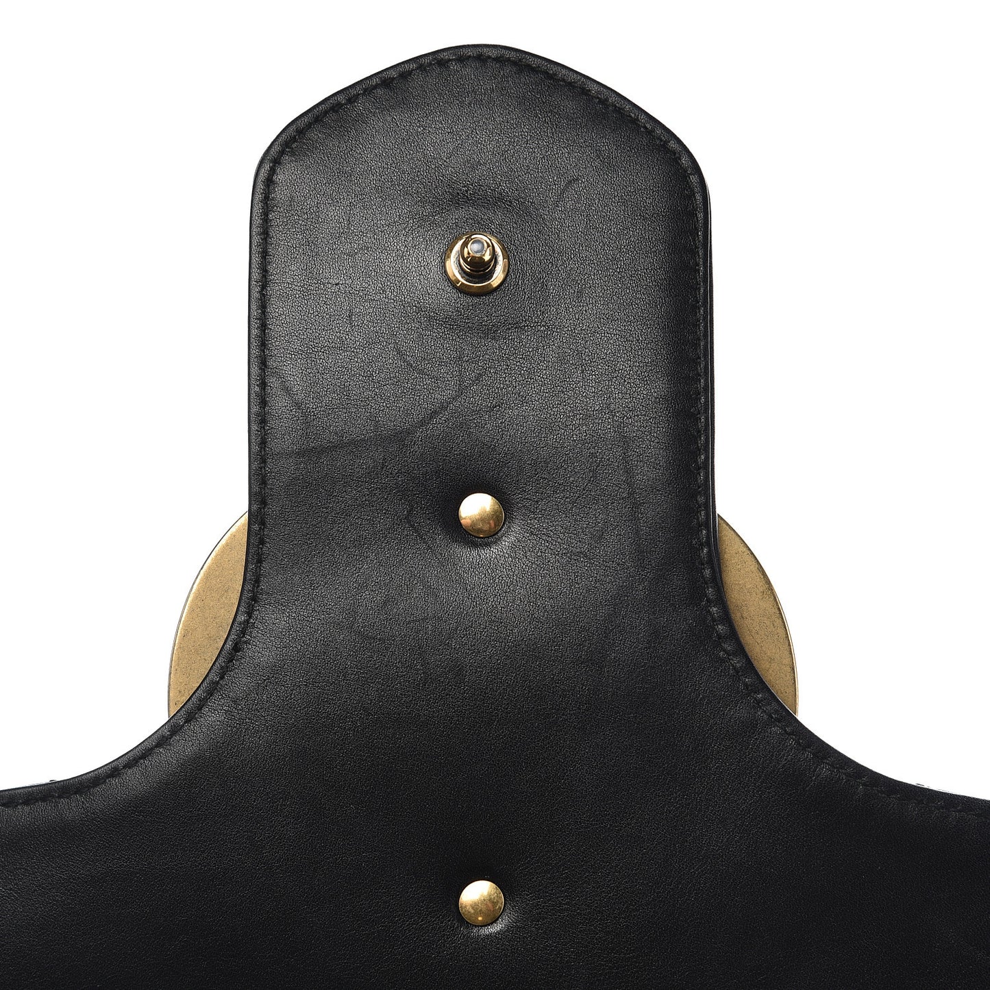 Calfskin Matelasse Maxi GG Marmont Top Handle Shoulder Bag Black