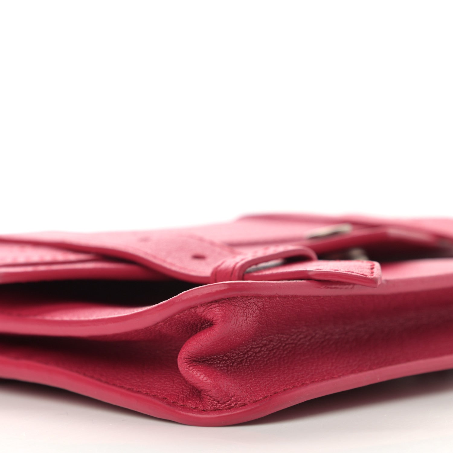 Proenza Schouler Lambskin PS1 Large Chain Wallet Raspberry 8 of 9
