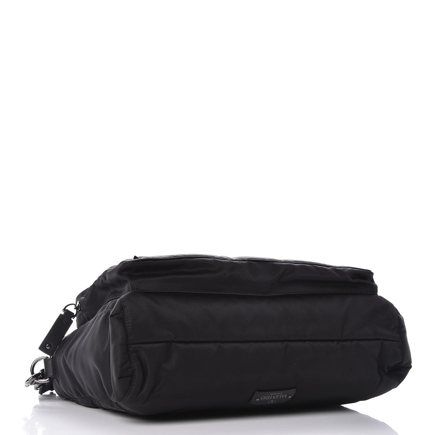 Nylon Mens VLTN Padded Messenger Bag Black