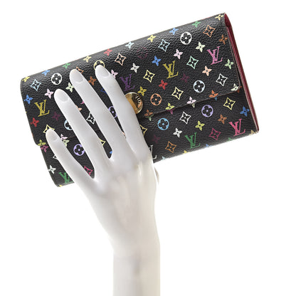 Louis Vuitton Monogram Multicolor Sarah Wallet Black Grenade 2 of 7