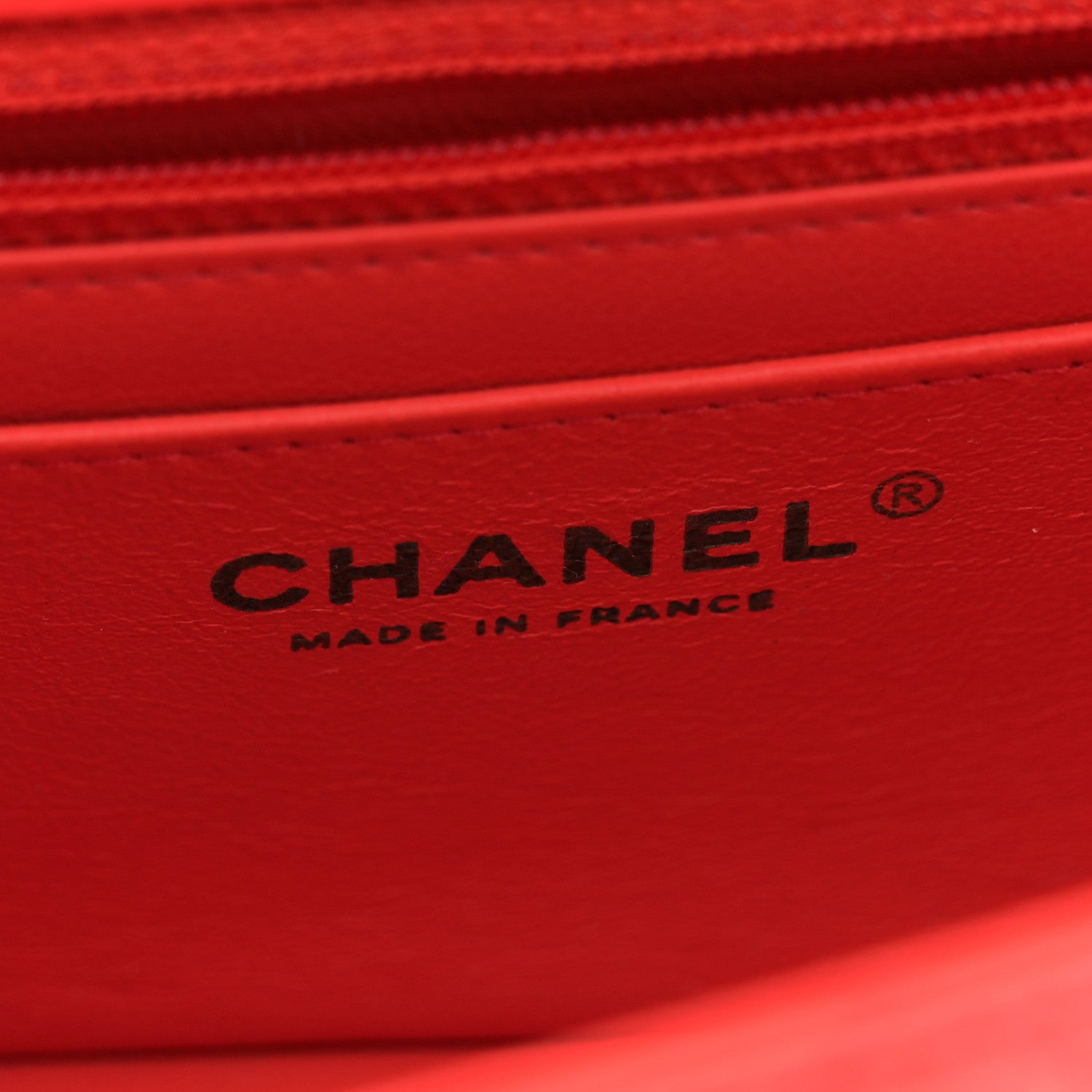 Chanel Lambskin Quilted Mini Rectangular Flap Red 6 of 12