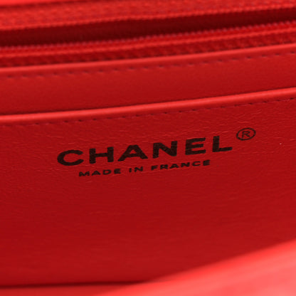 Chanel Lambskin Quilted Mini Rectangular Flap Red 6 of 12