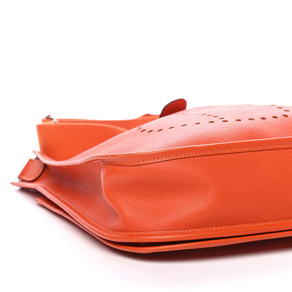 Hermes Epsom Evelyne III PM Orange 7 of 8