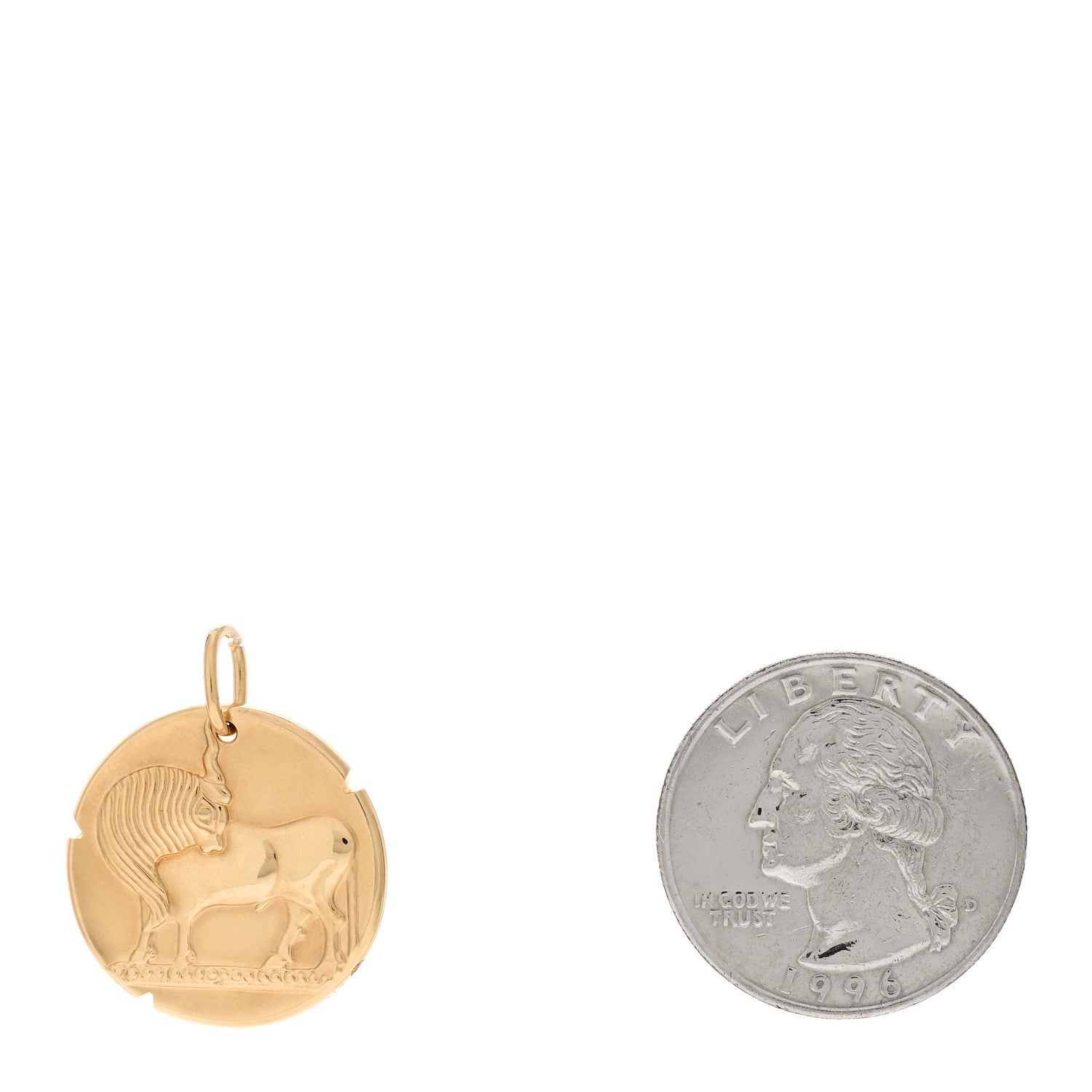 Van Cleef & Arpels 18K Yellow Gold Zodiac Taurus Pendant 2 of 5