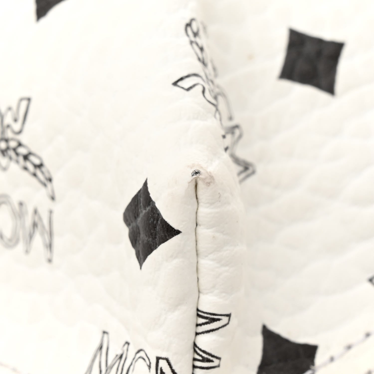 MCM Visetos Medium Side Studs Stark Backpack White 11 of 18