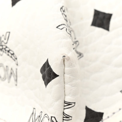 MCM Visetos Medium Side Studs Stark Backpack White 11 of 18