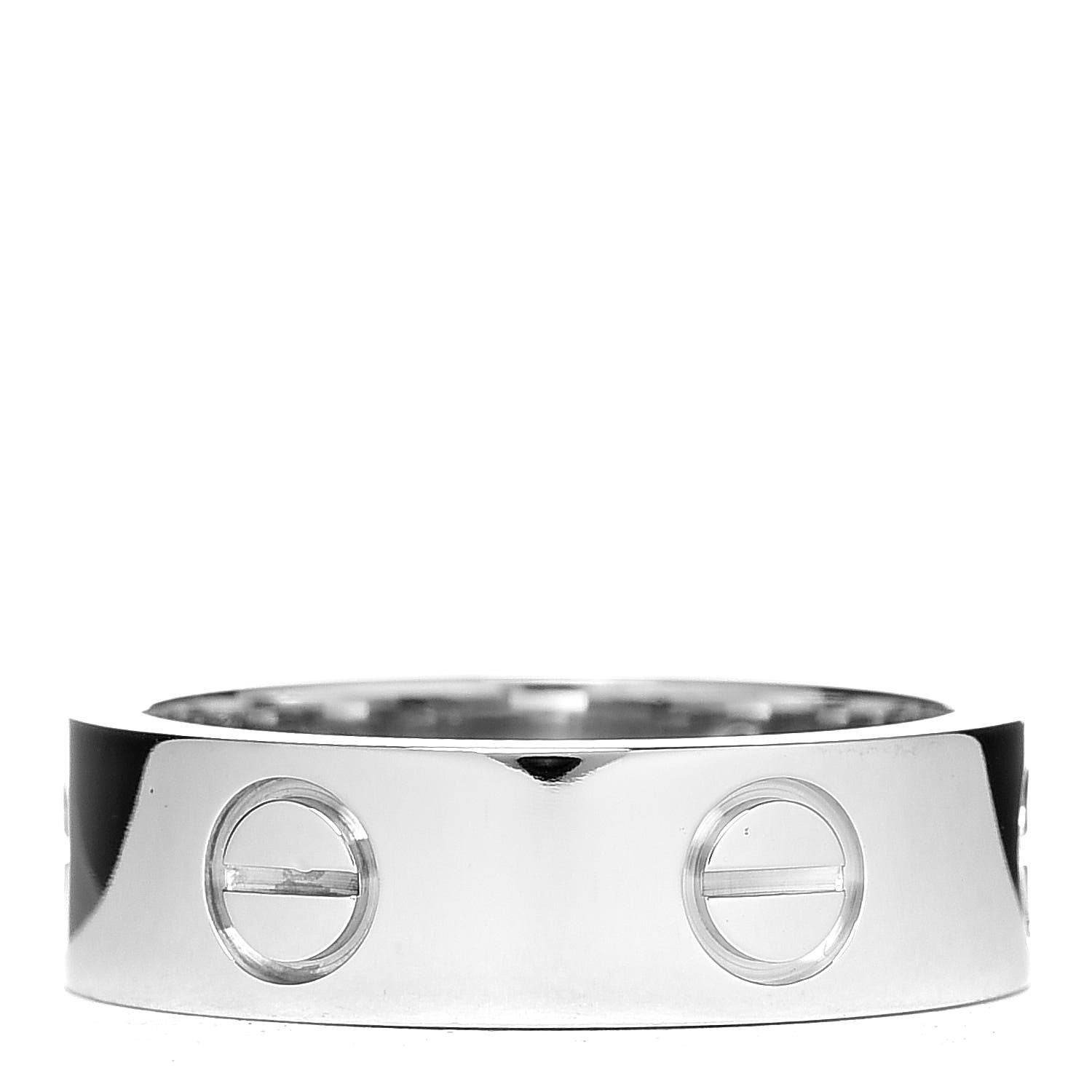 Cartier 18K White Gold 5.5mm LOVE Ring 50 5.25 3 of 4