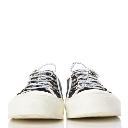 Christian Dior Canvas Walk'N'Dior Low Top Sneakers 38 Black 2 of 9