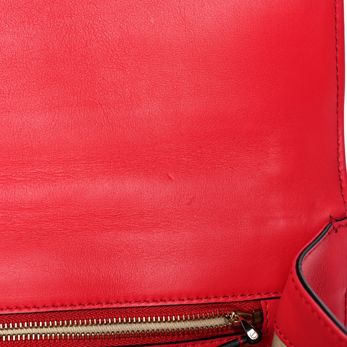 Vitello Medium Glam Lock Rockstud Flap Fragola