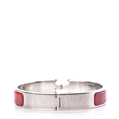Hermes Enamel Narrow Clic Clac H Bracelet GM Red 3 of 6