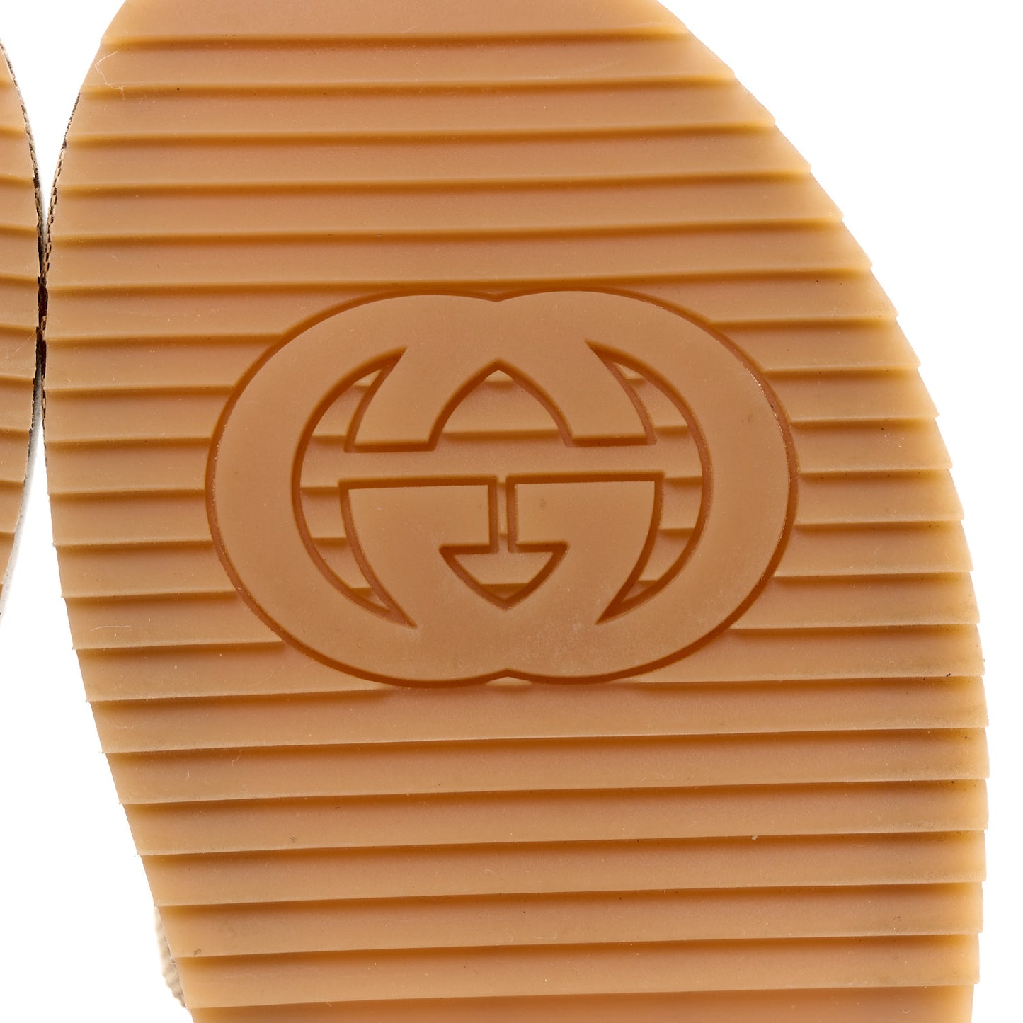 Monogram Maxi GG Angelina Platform 55mm Slide Sandals 39 Camel Ebony