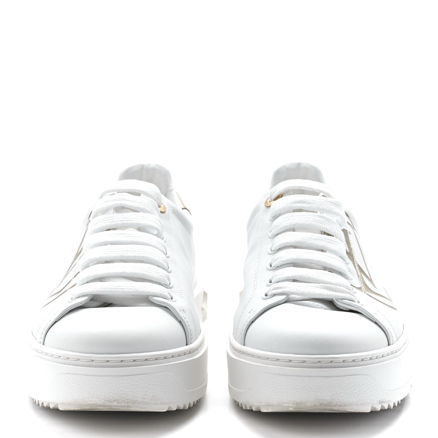 Louis Vuitton Calfskin Time Out Sneakers 39.5 White 2 of 9