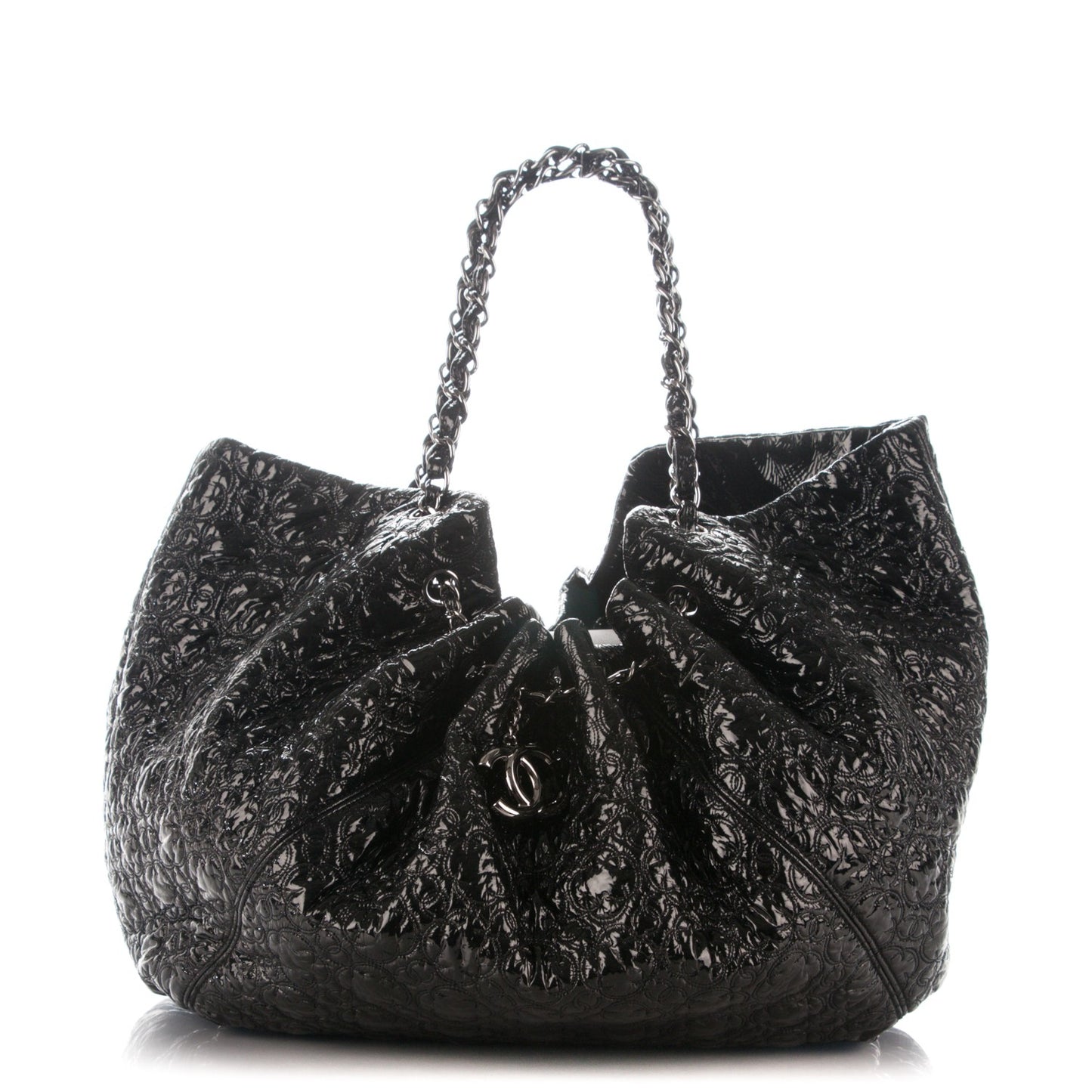 Vinyl Graphic Edge Tote Black