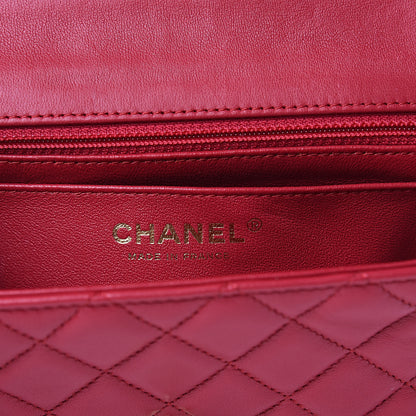 Chanel Lambskin Quilted Mini Rectangular Flap Red 6 of 11