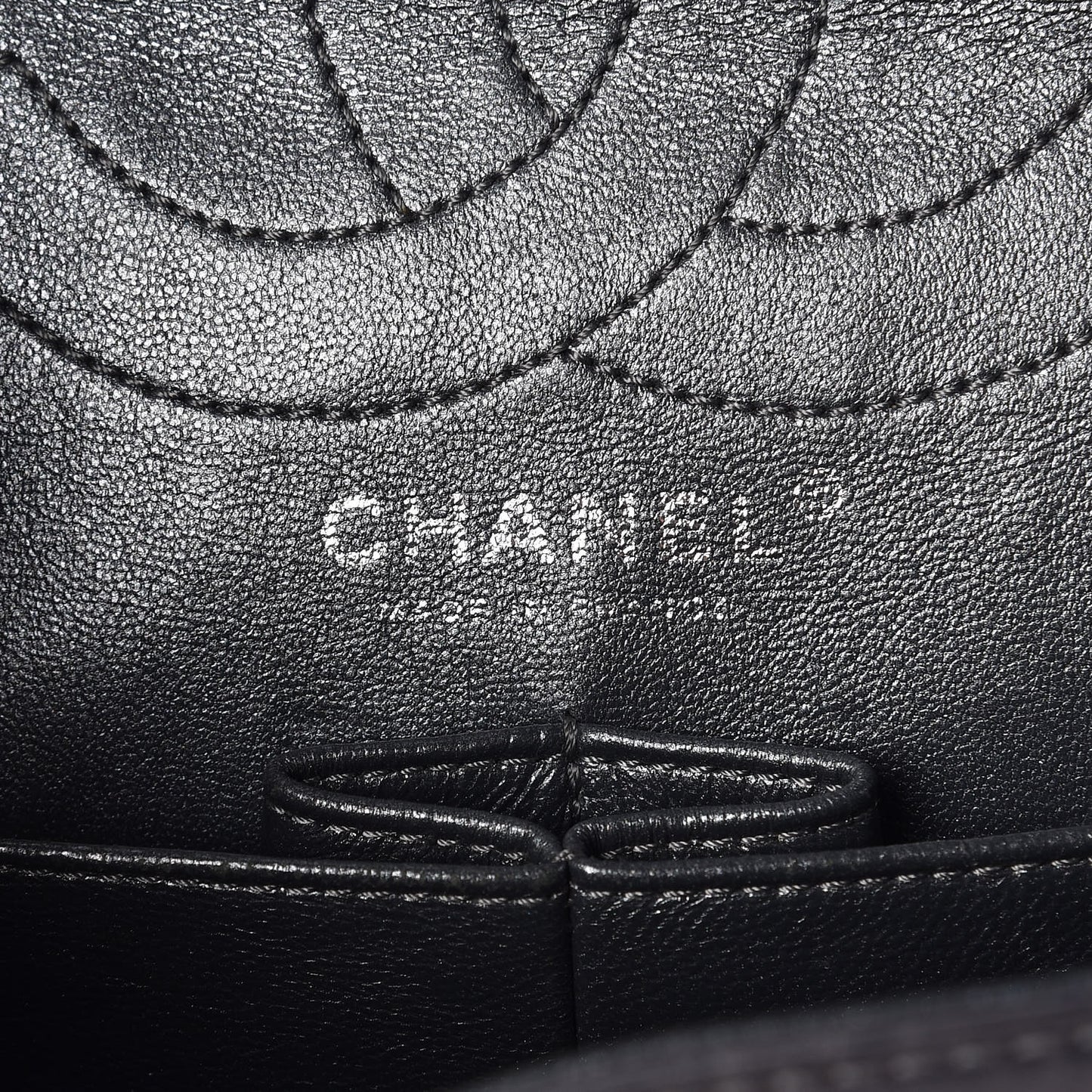 Metallic Aged Calfskin Quilted Studded 2.55 Reissue 226 Flap Dark Silver