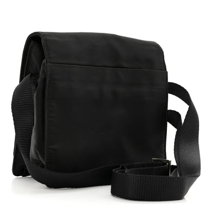Prada Nylon Flap Messenger Bag Black 3 of 13