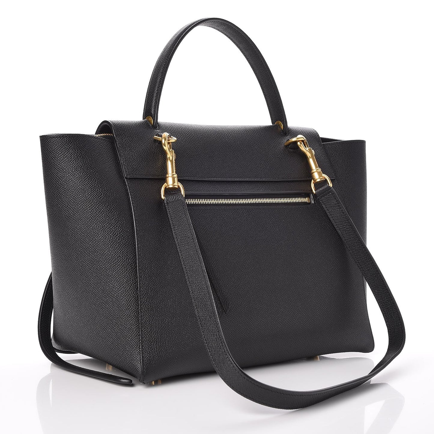 Grained Calfskin Mini Belt Bag Black