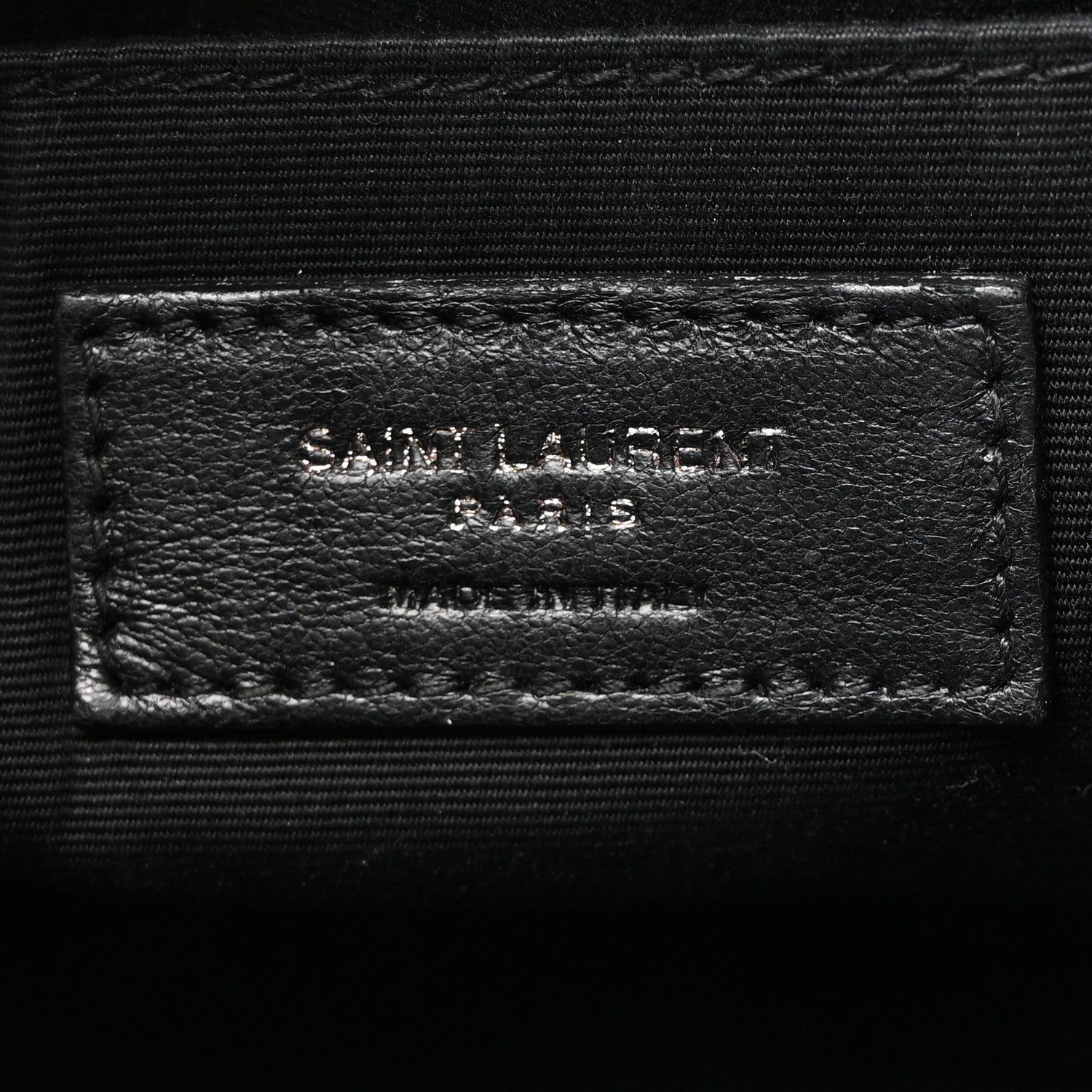 Saint Laurent Calfskin Matelasse Monogram Monochrome Lou Camera Bag Black 6 of 9