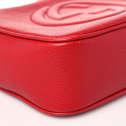 Gucci Pebbled Calfskin Small Soho Disco Bag Tabasco Red 9 of 10