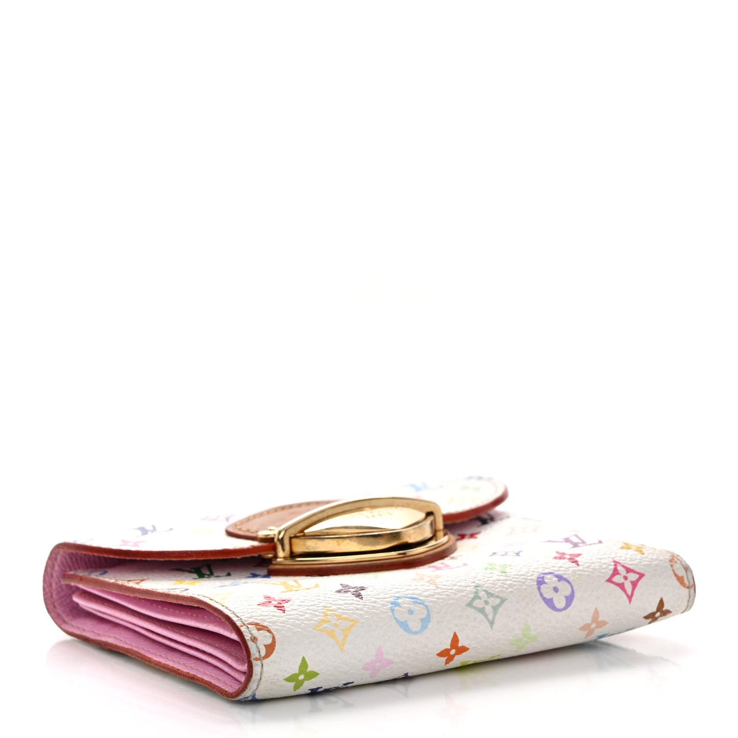 Monogram Multicolor Joey Wallet White Litchi