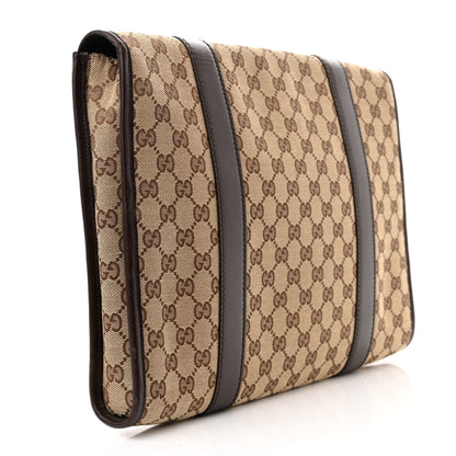 Gucci Monogram Laptop Briefcase Dark Brown 3 of 10