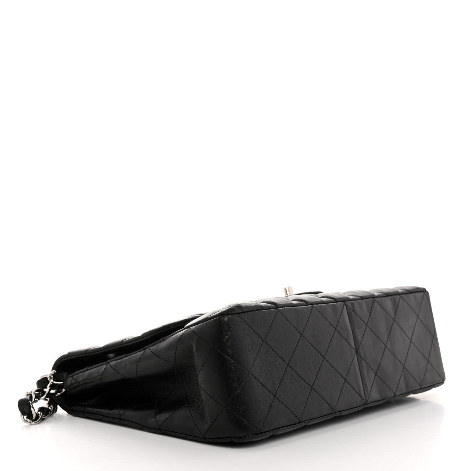 Chanel Lambskin Quilted Jumbo Single Flap Black 4 of 10