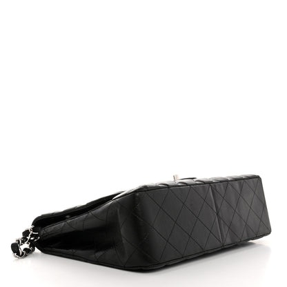 Chanel Lambskin Quilted Jumbo Single Flap Black 4 of 10