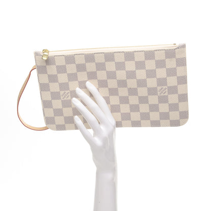 Louis Vuitton Damier Azur Neverfull MM GM Pochette 2 of 8