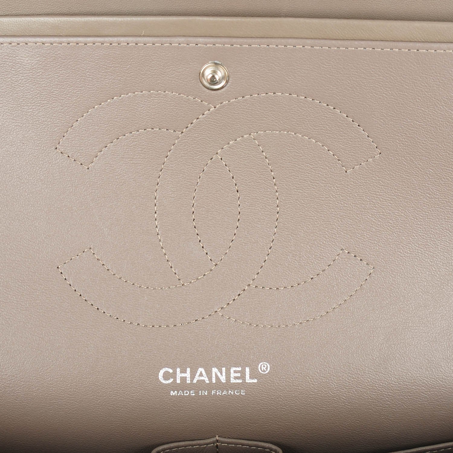 Chanel Patent Quilted Jumbo Double Flap Grey 6 of 8