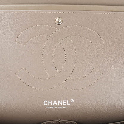 Chanel Patent Quilted Jumbo Double Flap Grey 6 of 8