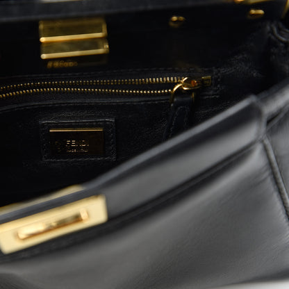 Fendi Nappa Mini Peekaboo Iconic Satchel Black 8 of 10
