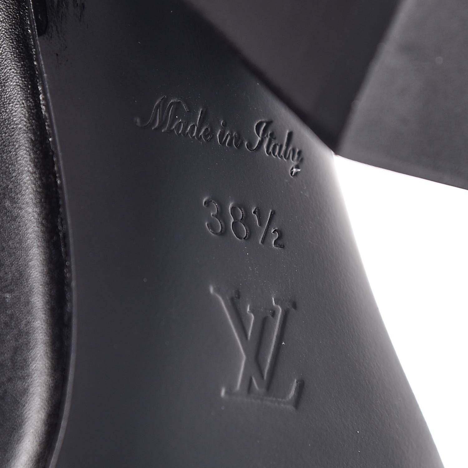 Louis Vuitton Calfskin Patent Monogram Fireball Ankle Boots 38.5 Black 6 of 8