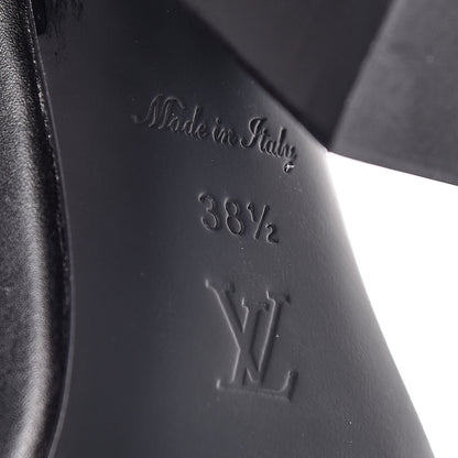 Louis Vuitton Calfskin Patent Monogram Fireball Ankle Boots 38.5 Black 6 of 8