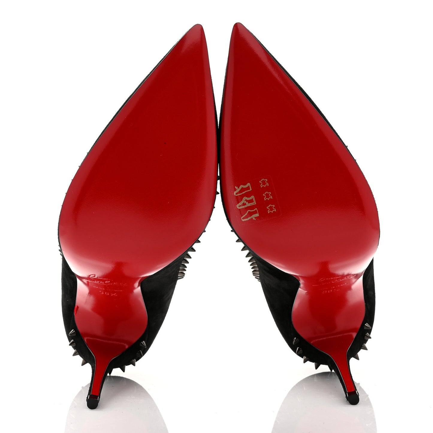 Suede Studded Anjalina 100 Pumps 38.5 Black