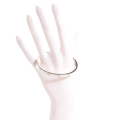 Cartier 18K White Gold LOVE Bracelet 20 2 of 5