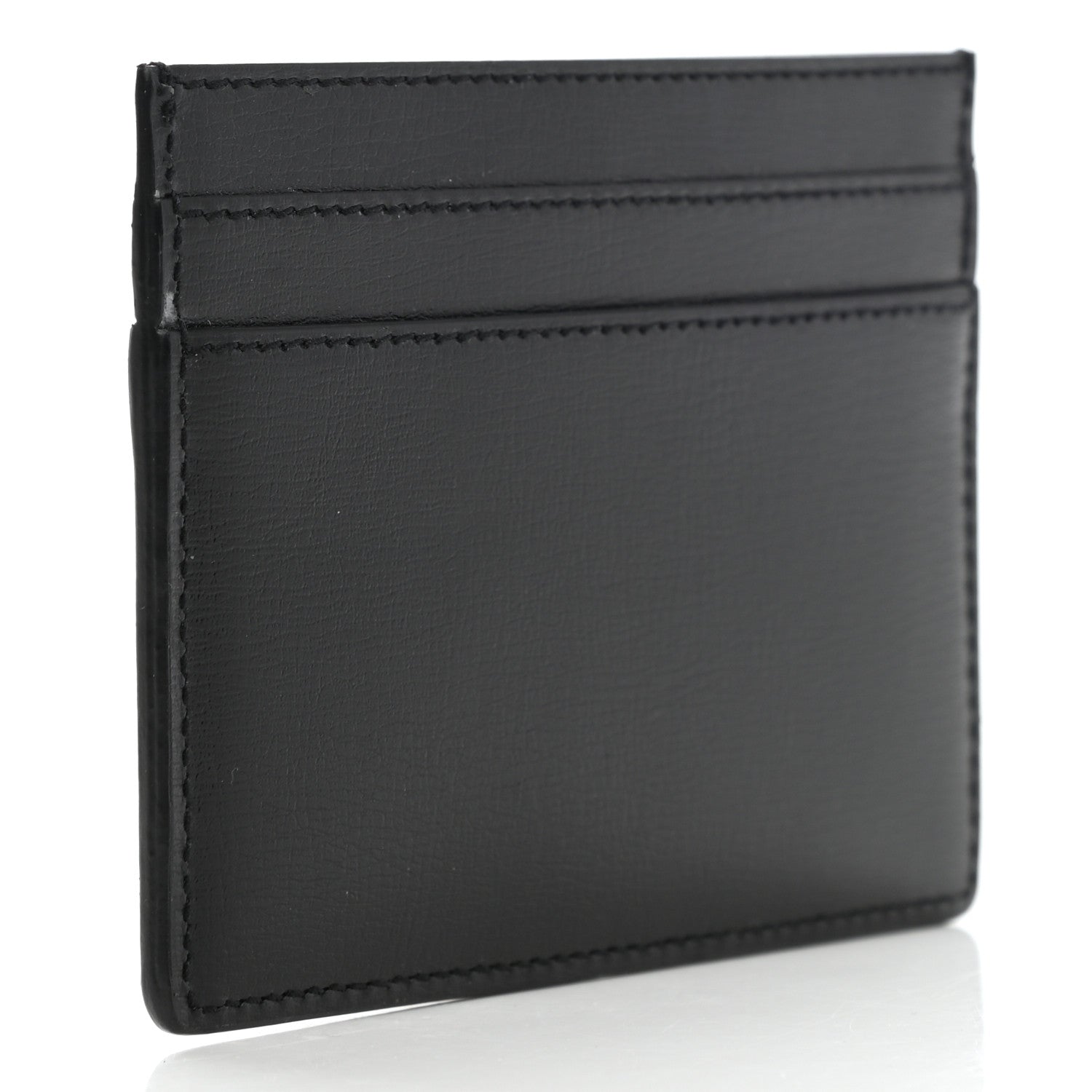 Saint Laurent Calfskin Monogram Credit Card Case Black 3 of 8