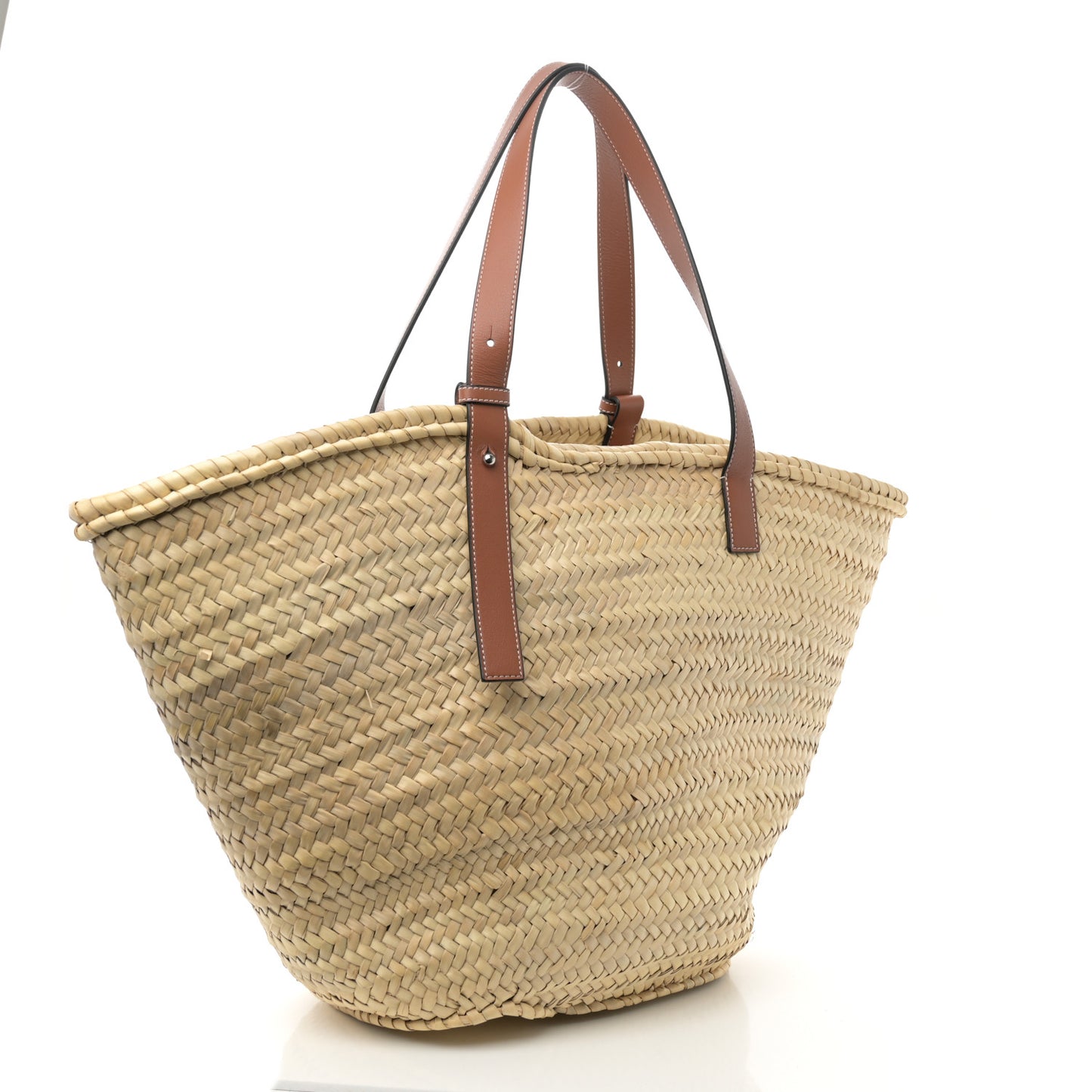 Raffia Large Basket Tote Bag Natural Tan