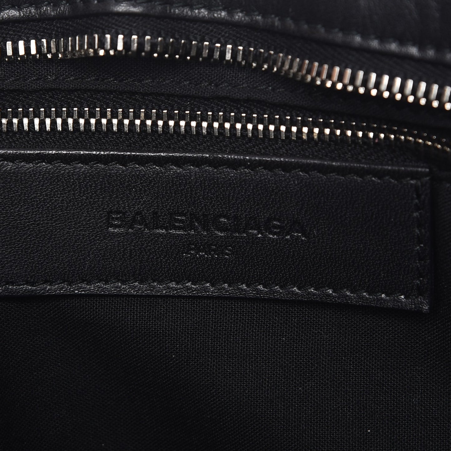 Alpaca Calfskin Classic Silver Hardware City Black