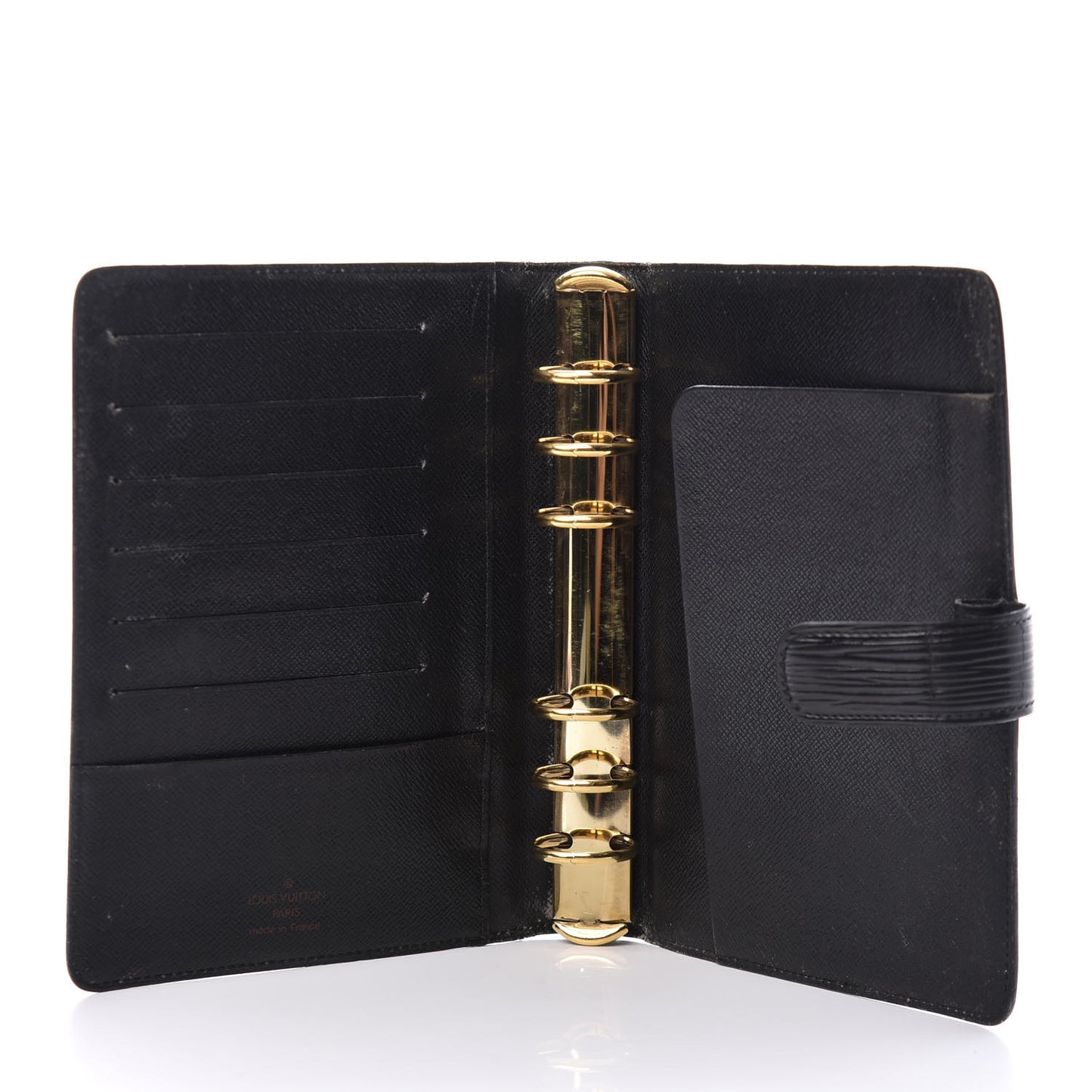 Epi Medium Ring Agenda Cover Black