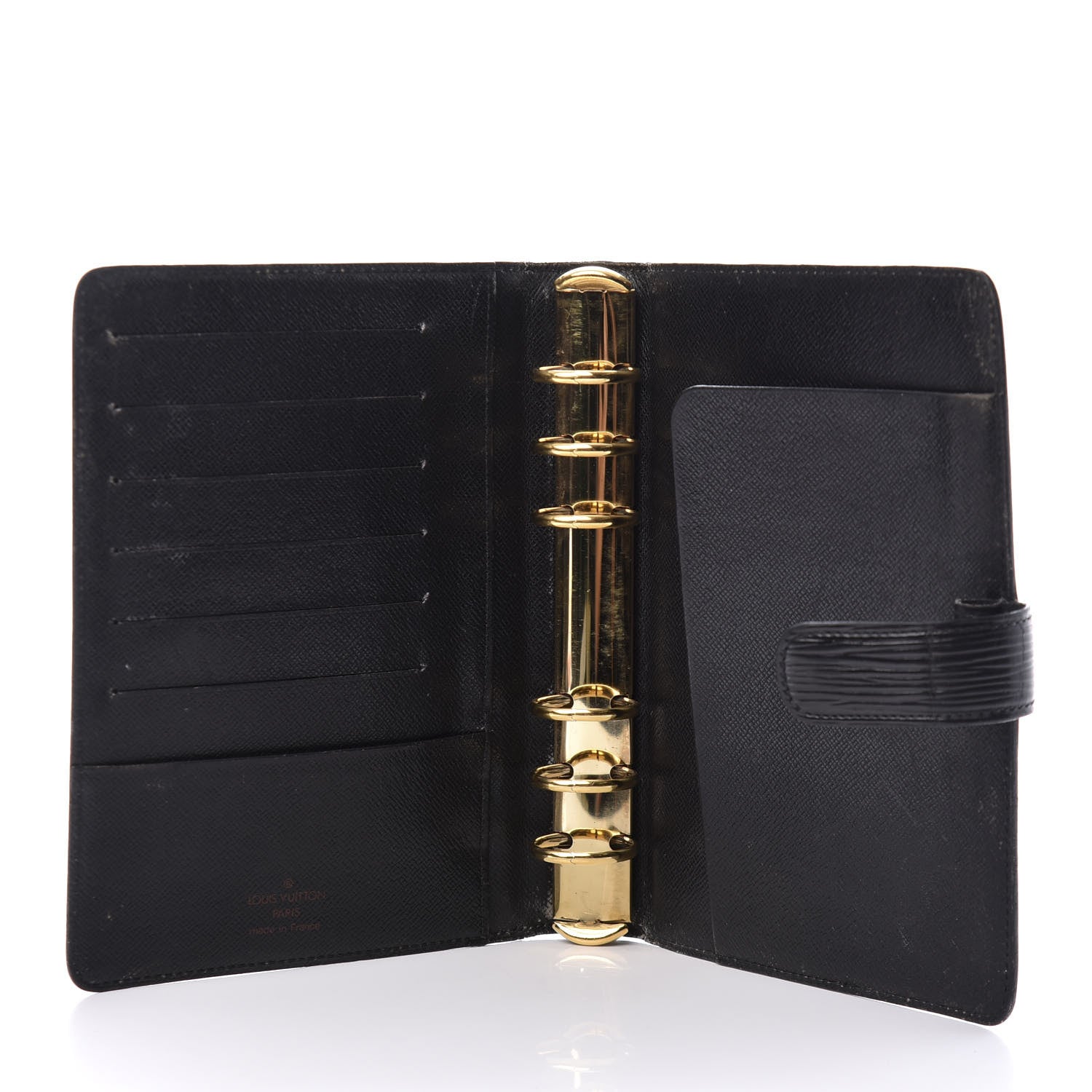 Louis Vuitton Epi Medium Ring Agenda Cover Black 5 of 10