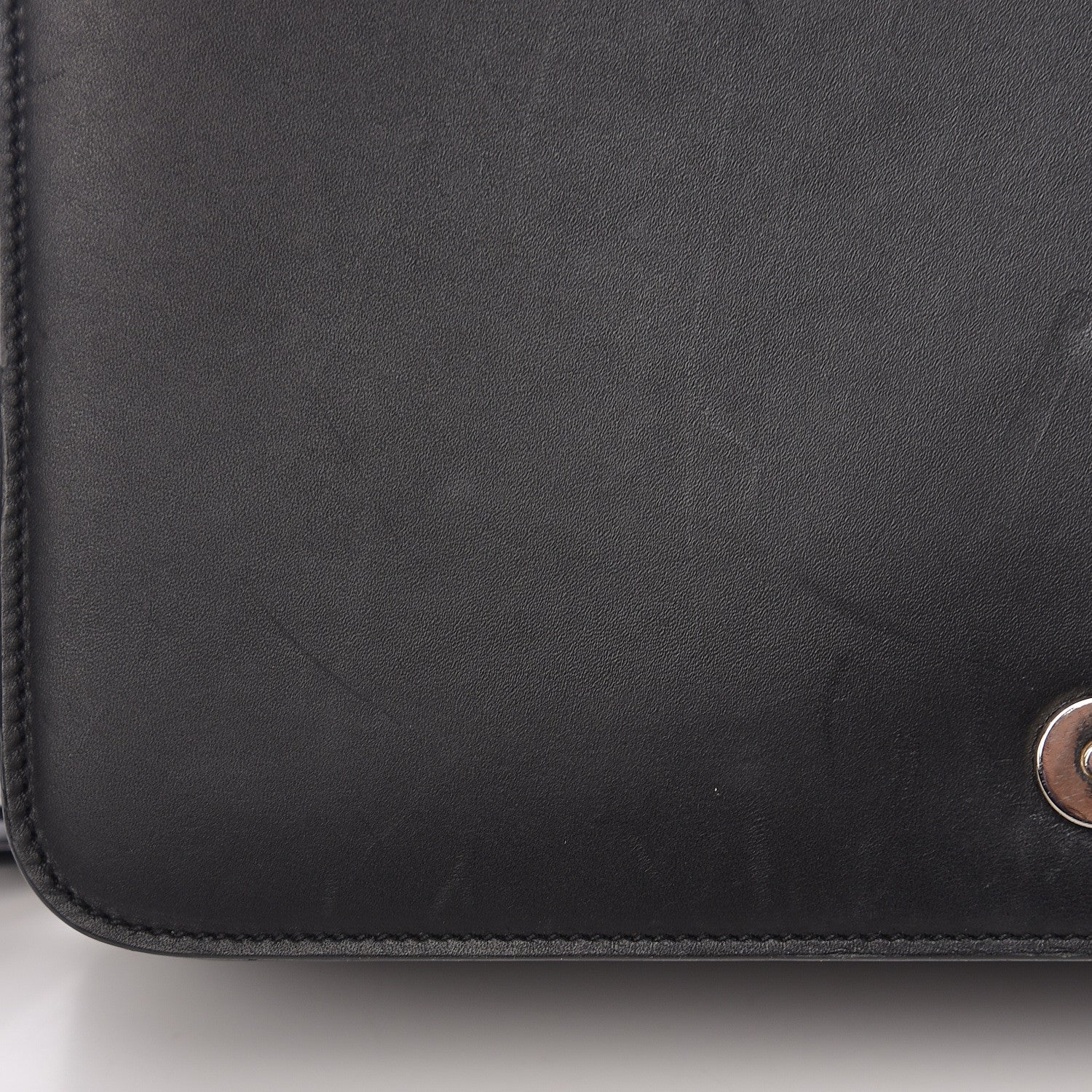 Saint Laurent Smooth Calfskin Medium Classic Monogram Universite Bag Black 11 of 15