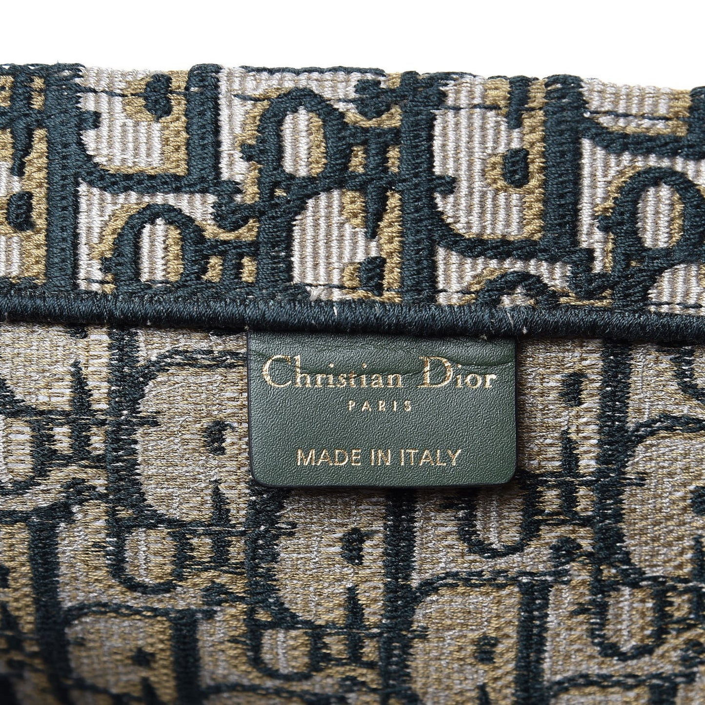 Oblique Large Book Tote Vert Multicolor