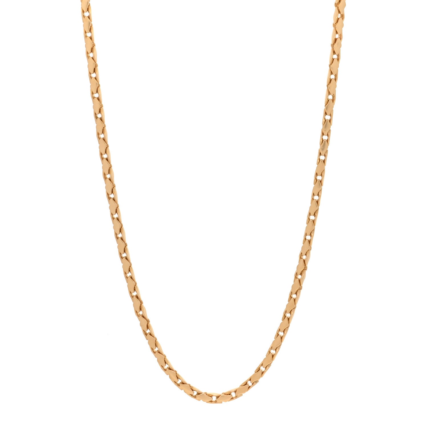 David Yurman 18K Yellow Gold Fluted Chain Necklace 22" 1 of 5