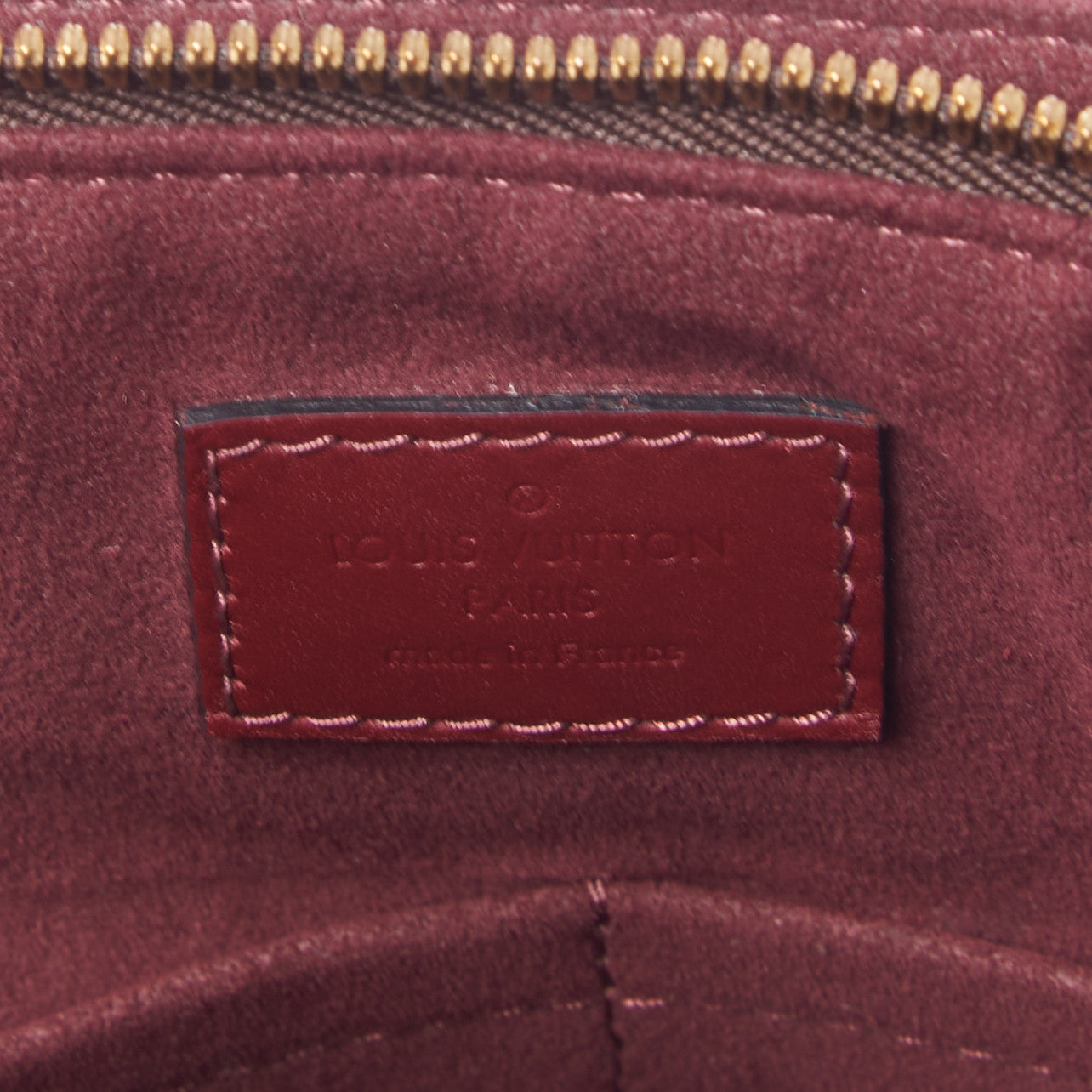Monogram Flower Zipped Tote MM Bordeaux