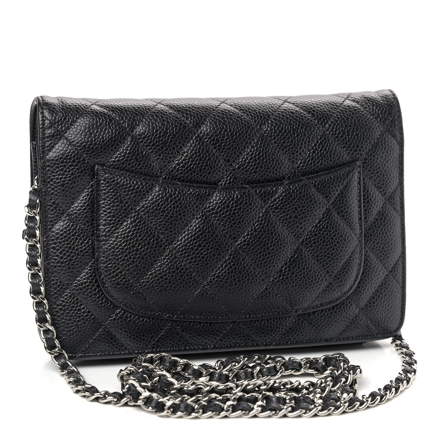 Chanel Caviar Quilted Wallet On Chain WOC Black 3 of 10