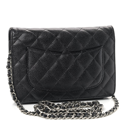 Chanel Caviar Quilted Wallet On Chain WOC Black 3 of 10